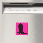Cowboy Boot Silhouette Magneet (Insitu (Vaatwasser))
