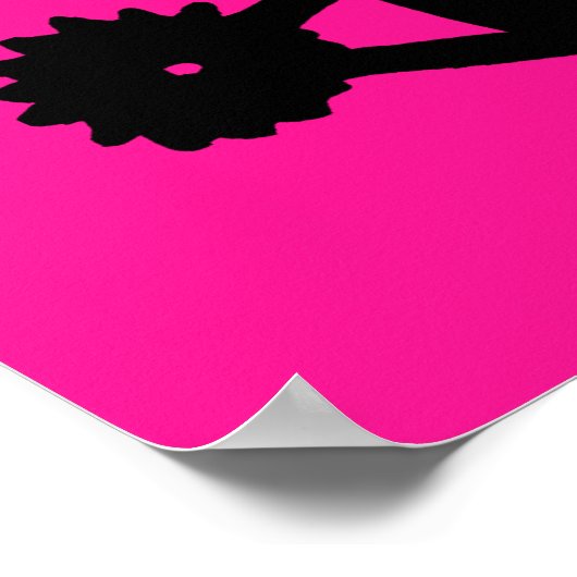 Cowboy Boot Silhouette Poster (Hoek)