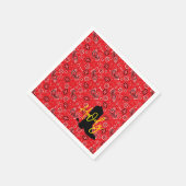 Cowboy Boot Spurs Silhouette HOWDY red bandana Servet (Hoek)