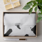 Cowboy Boot Spurs Silhouette Pattern Bandana Tissuepapier (Geschenk)