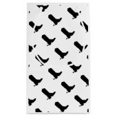 Cowboy Boot Spurs Silhouette Pattern zwart wit Klein Cadeauzakje (Achterkant)