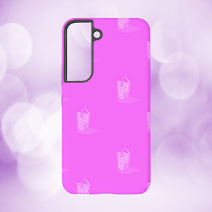 Cowboy Boot Stars Patroon Roze Samsung Galaxy Hoesje