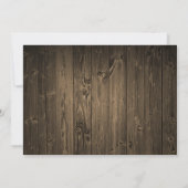 Cowboy Boot Tournesol Répétition Dîner Invitations (Dos)