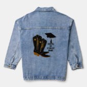 Cowboy Boots Afstuderen Denim Jacket (Achterkant)