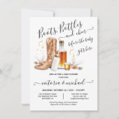 Cowboy Boots Bottles Baby shower Kaart (Voorkant)