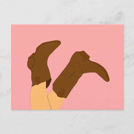 Cowboy Boots Briefkaart (Voorkant)