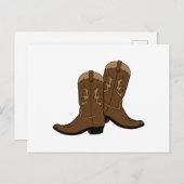 Cowboy Boots Briefkaart (Voorkant / Achterkant)