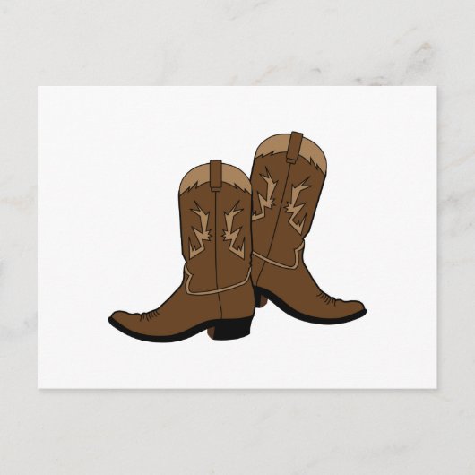 Cowboy Boots Briefkaart (Voorkant)