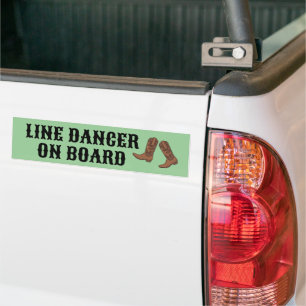 Cowboy Boots Country Western Line Dancer aan boord Bumpersticker