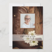 Cowboy Boots Daisies Westerne viering van het leve Kaart (Voorkant)