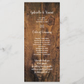 Cowboy Boots, Daisy and Horse Bit Wedding Program Programma (Achterkant)