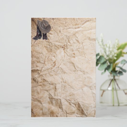 Cowboy Boots en Pet Briefpapier (Staand voorkant)
