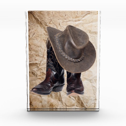 Cowboy Boots en Pet Fotoblokken (Voorkant)