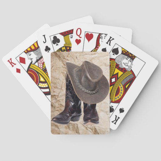 Cowboy Boots en Pet Pokerkaarten (Achterkant)