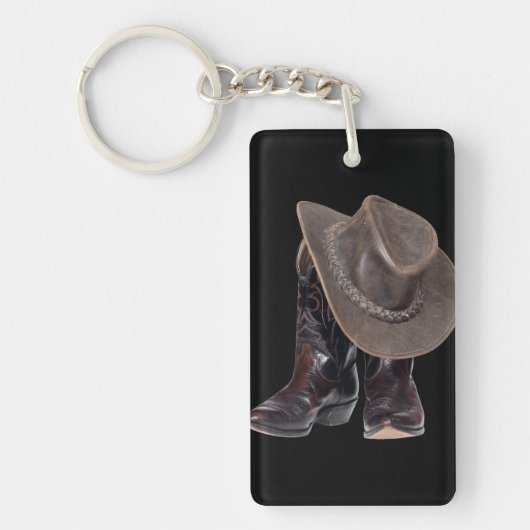 Cowboy Boots en Pet Sleutelhanger (Voorkant)