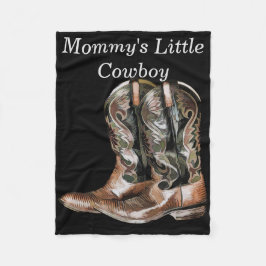 Cowboy Boots Fleece Deken
