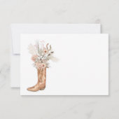 Cowboy Boots Floral Western Dank je wel (Achterkant)