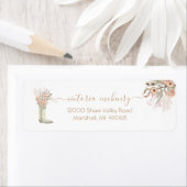 Cowboy Boots Floral Western Etiket (Insitu)