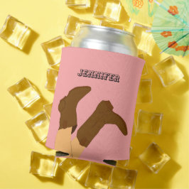 Cowboy Boots gepersonaliseerd Blikjeskoeler