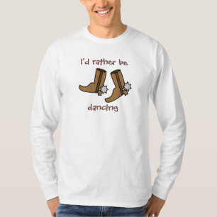 Cowboy Boots in plaats van dansend country Western T-shirt