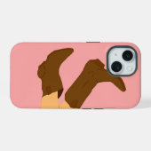 Cowboy Boots iPhone 15 Hoesje (Achterkant horizontaal)
