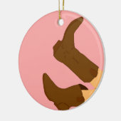 Cowboy Boots Keramisch Ornament (Links)