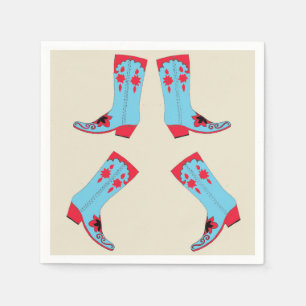 Cowboy Boots Napkins Servet