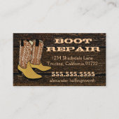Cowboy Boots Old Wood Kijk Visitekaartje (Voorkant)