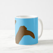 Cowboy Boots op Light Blue Background Koffiemok (Voorkant rechts)