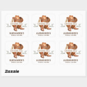 Cowboy Boots, Pet en Lasso Square Sticker (Vel)