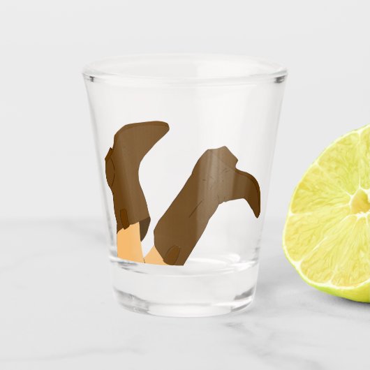 Cowboy Boots Shot Glas (Voorkant)