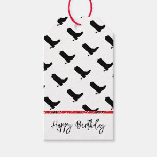 Cowboy Boots Spurs Silhouette Bandana Westerne Tek Cadeaulabel