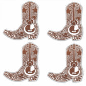 Cowboy Boots Stickers (Voorkant)