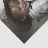 Cowboy Boy Knuffelen Kalf Decoupage Tissuepapier (Detail)