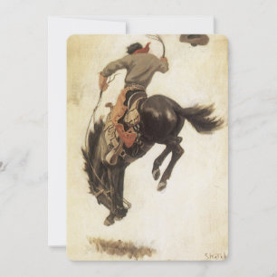  Cowboy, Bronco Buster-onderzoek door NC Wyeth