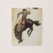 Cowboy, Bronco Buster-onderzoek door NC Wyeth Legpuzzel (Verticaal)