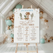 Cowboy Brown Premier Rodéo Anniversaire Poster du