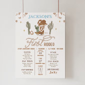 Cowboy Brown Premier Rodéo Anniversaire Poster du