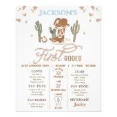 Cowboy Brown Premier Rodéo Anniversaire Poster du (Devant)