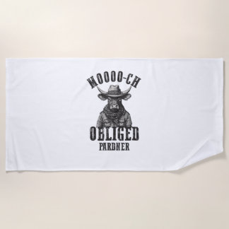  Cowboy Bull Rodeo Moooch verplicht Pardner W Strandlaken