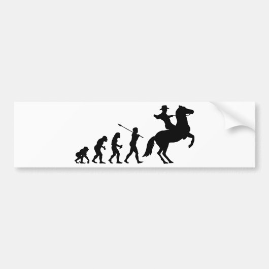 Cowboy Bumpersticker (Voorkant)