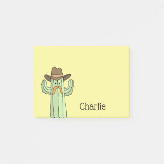Cowboy Cactus gepersonaliseerd Post-it® Notes