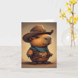 cowboy capibara kaart