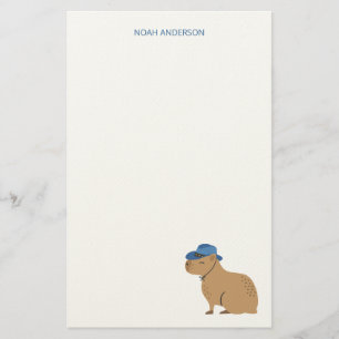 Cowboy capibara kinder briefpapier