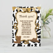 Cowboy Carte de remerciements Western (Debout devant)