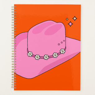 Cowboy Casquette Orange Et Rose