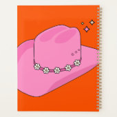 Cowboy Casquette Orange Et Rose (Dos)
