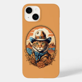 Cowboy Cat Design Case-Mate iPhone 14 Hoesje