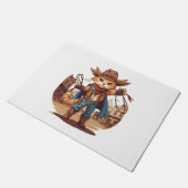 Cowboy Cat Deurmat (Schuin)