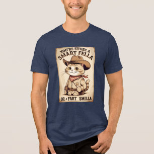 Cowboy Cat Fart Smella T-shirt